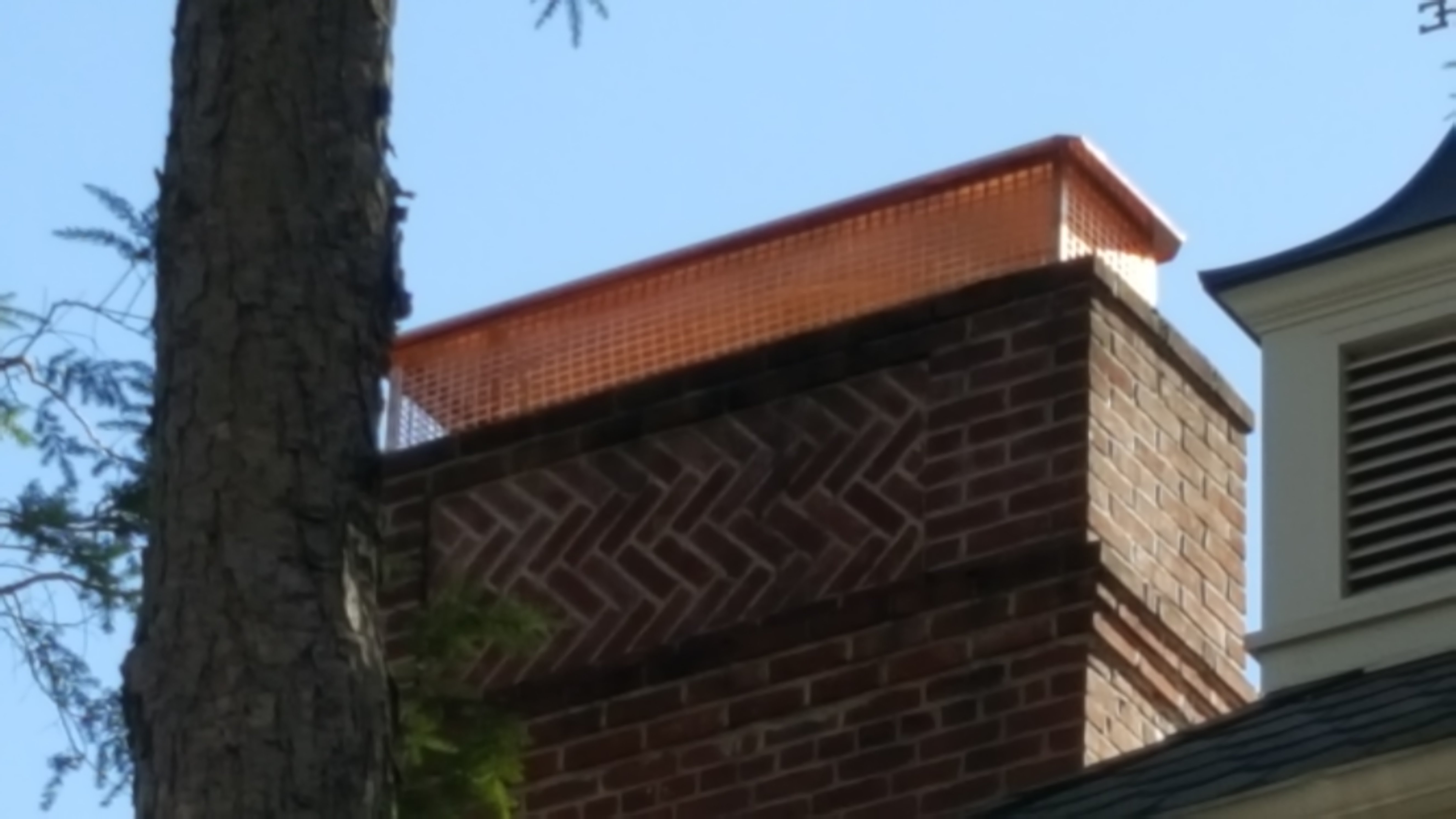 New stainless steel chimney cap installed in Deer Park, NY