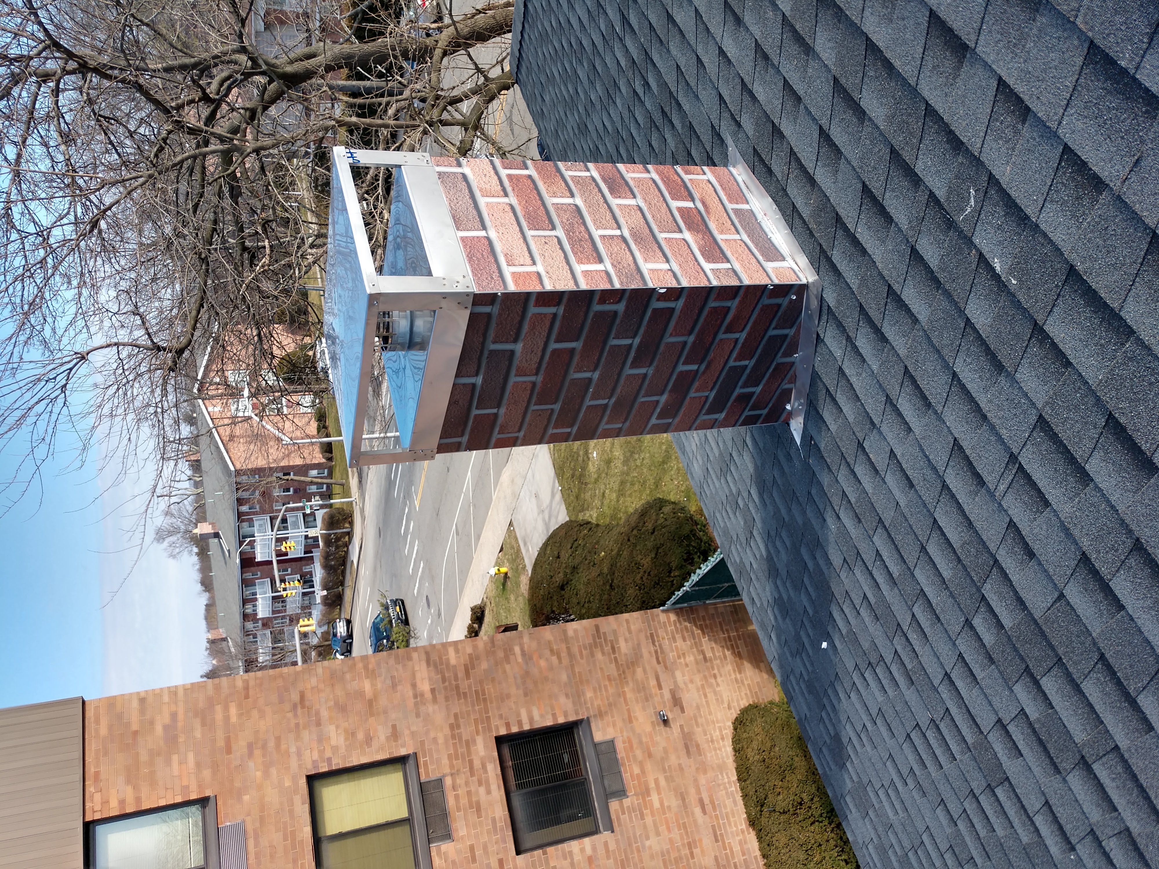 New elastomeric sealant applied to chimney crown in Deer Park, NY