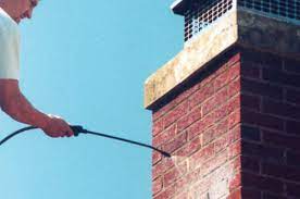 Carbon monoxide safety inspection on gas chimney in Deer Park, New York